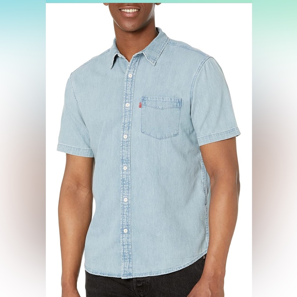 Levi's Men's Classic 1 Pocket Short Sleeve Button Up Shirt NWT 3xl